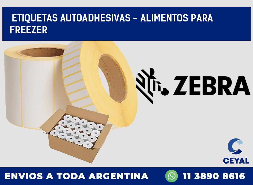 etiquetas autoadhesivas - alimentos para freezer