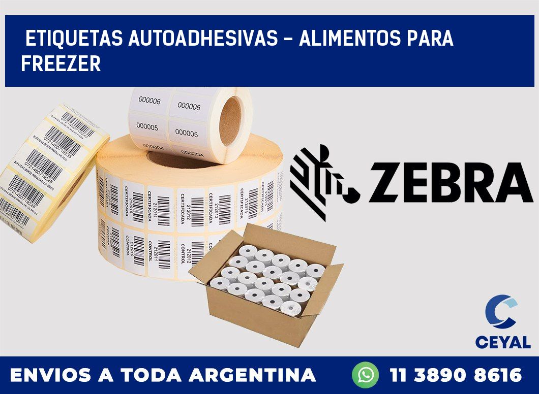 etiquetas autoadhesivas – alimentos para freezer