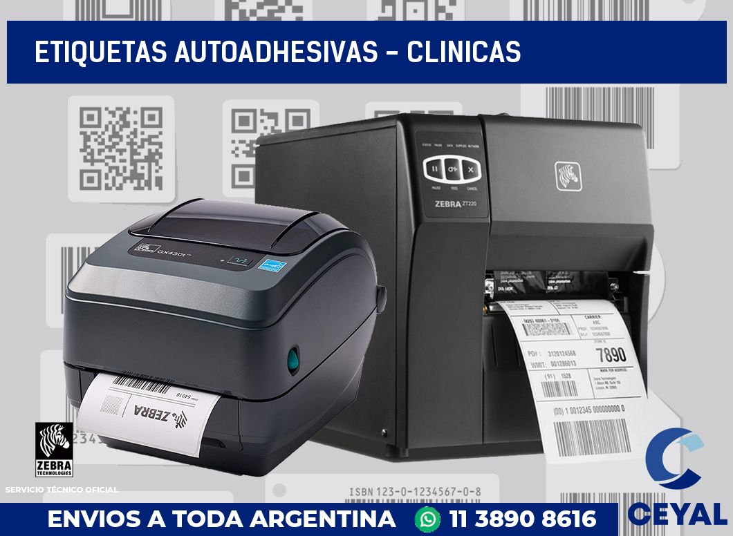 etiquetas autoadhesivas - clinicas