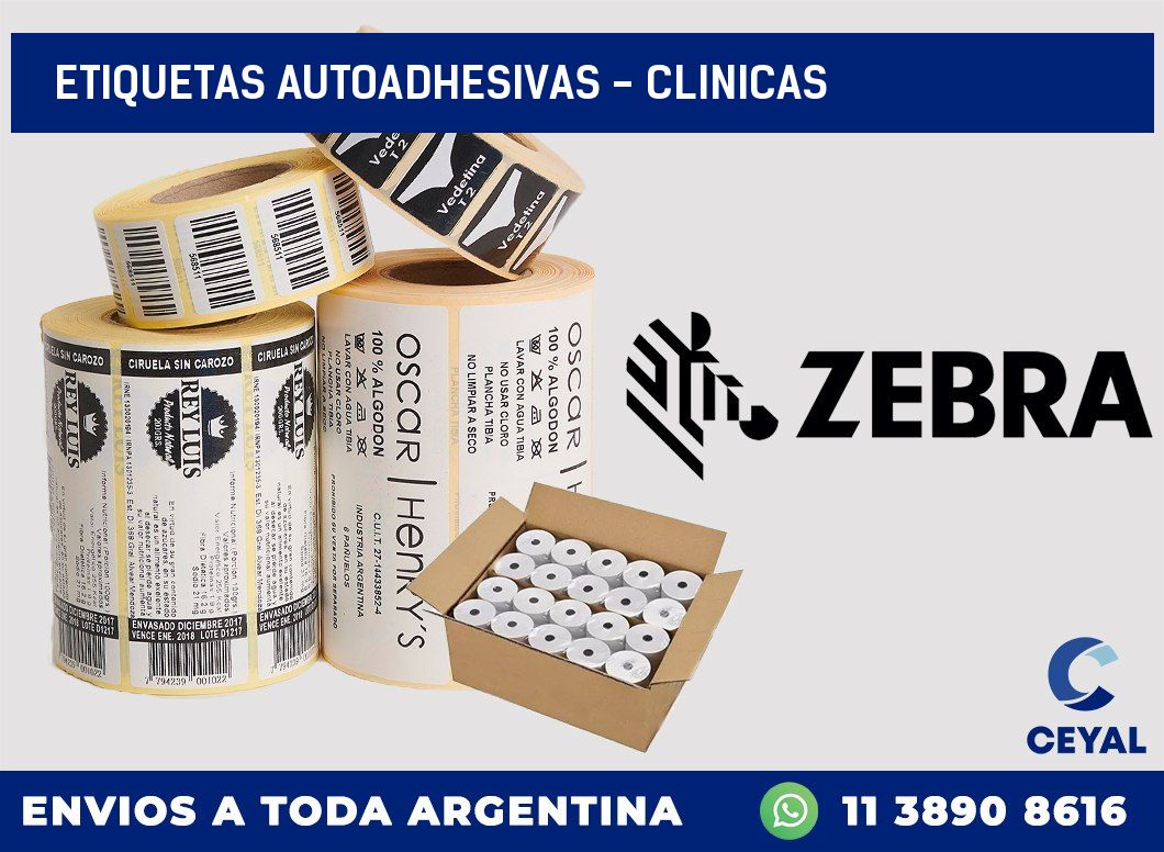 etiquetas autoadhesivas - clinicas