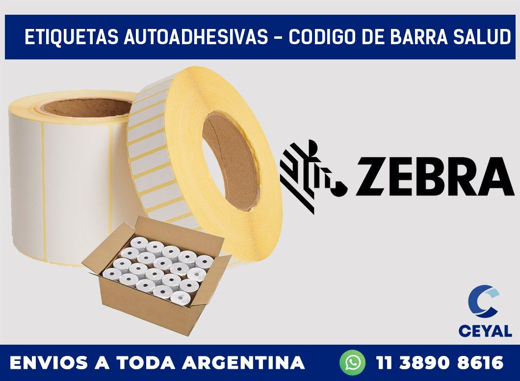 etiquetas autoadhesivas – codigo de barra salud