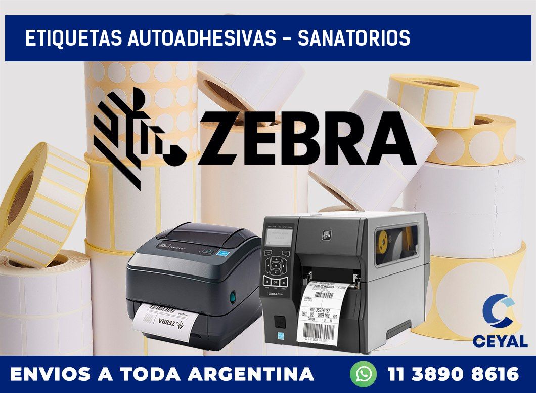 etiquetas autoadhesivas - sanatorios