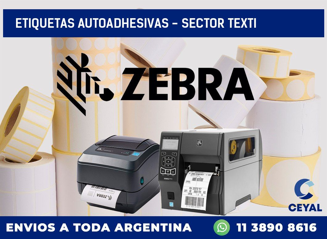 etiquetas autoadhesivas - sector texti