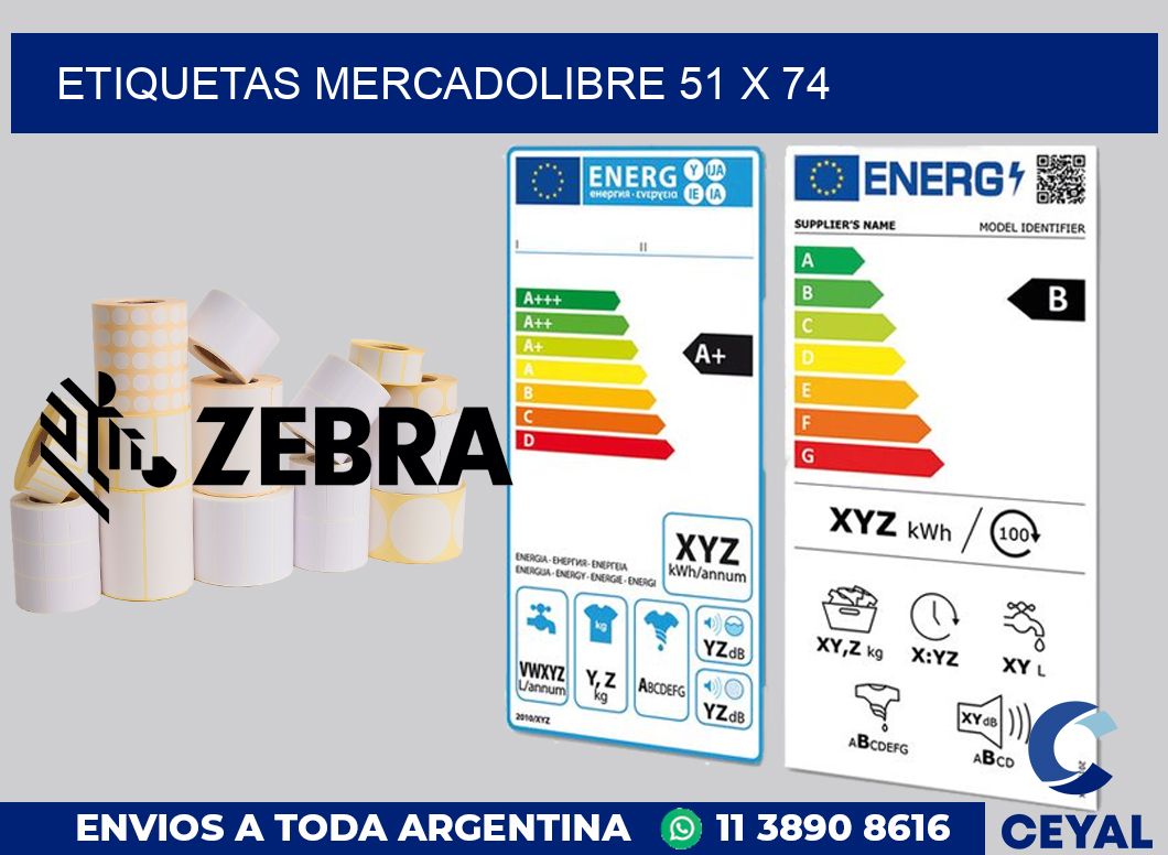 etiquetas mercadolibre 51 x 74