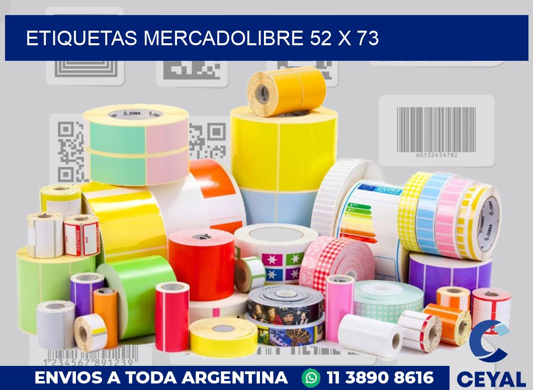 etiquetas mercadolibre 52 x 73