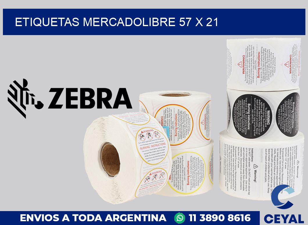 etiquetas mercadolibre 57 x 21