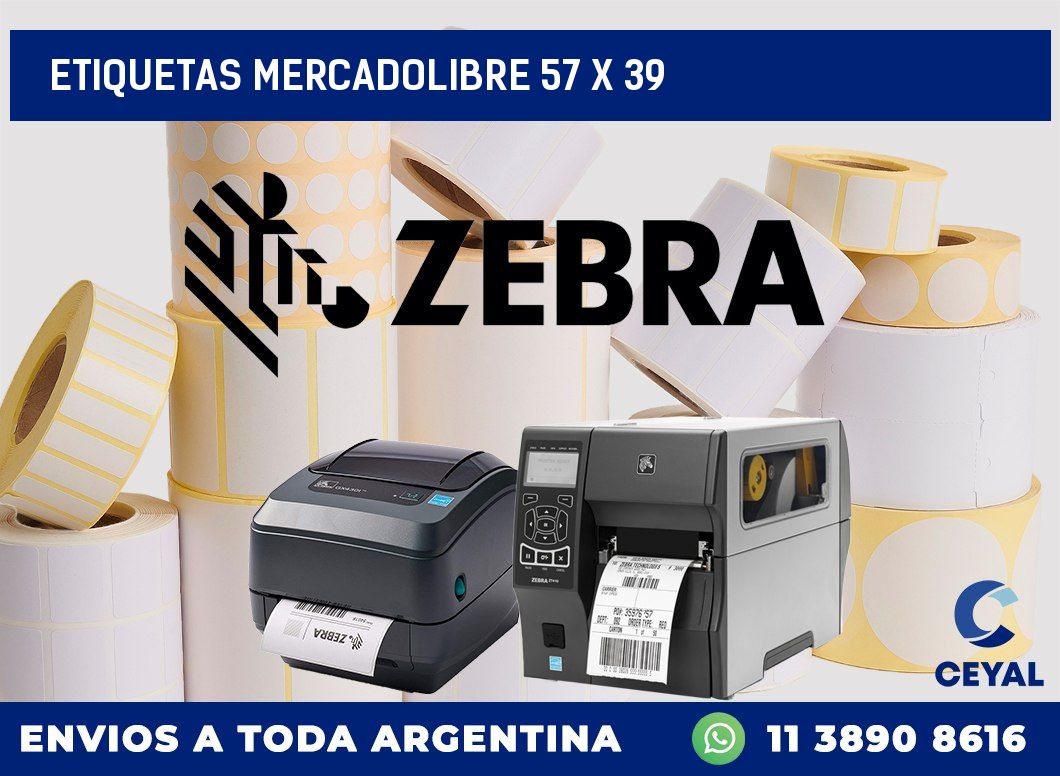 etiquetas mercadolibre 57 x 39