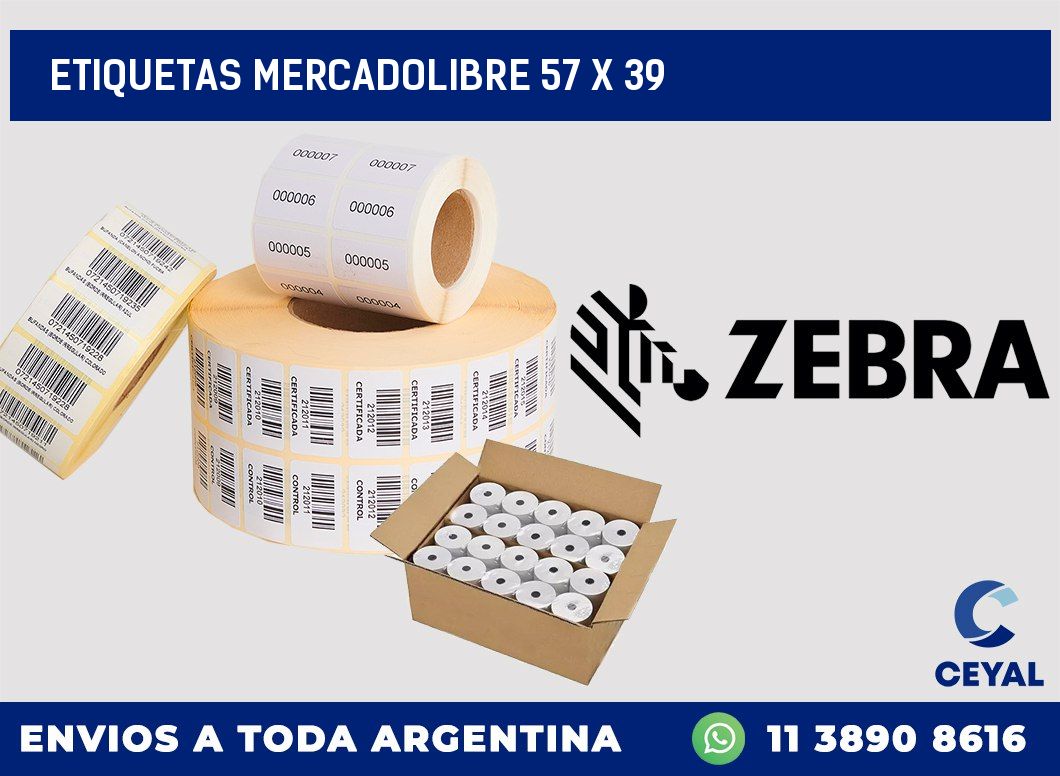 etiquetas mercadolibre 57 x 39