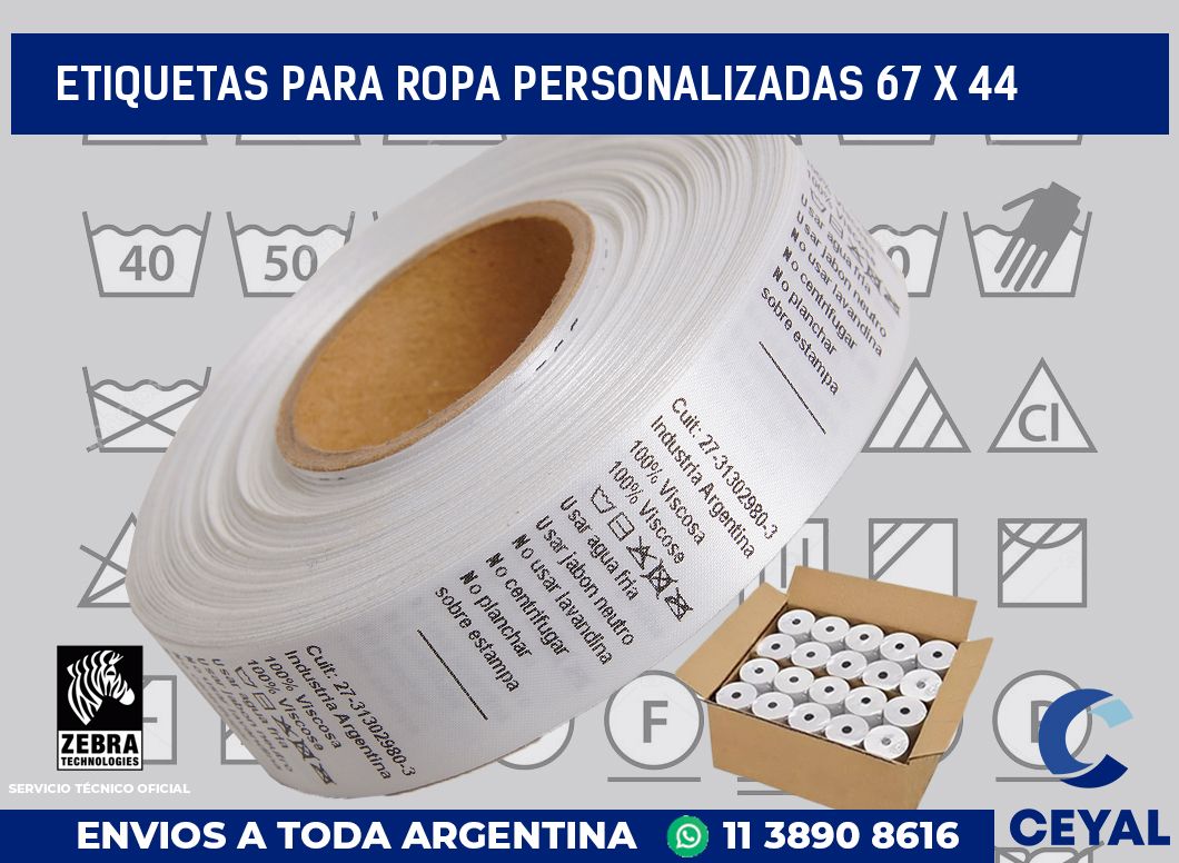 etiquetas para ropa personalizadas 67 x 44