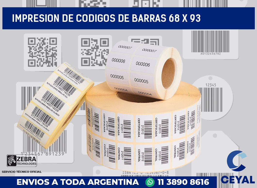 impresion de codigos de barras 68 x 93