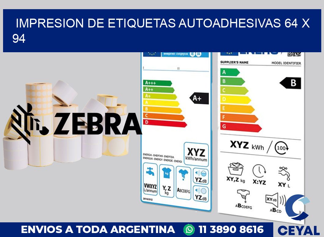 impresion de etiquetas autoadhesivas 64 x 94