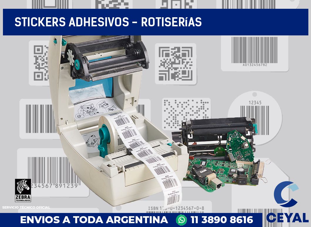 stickers adhesivos - Rotiserías