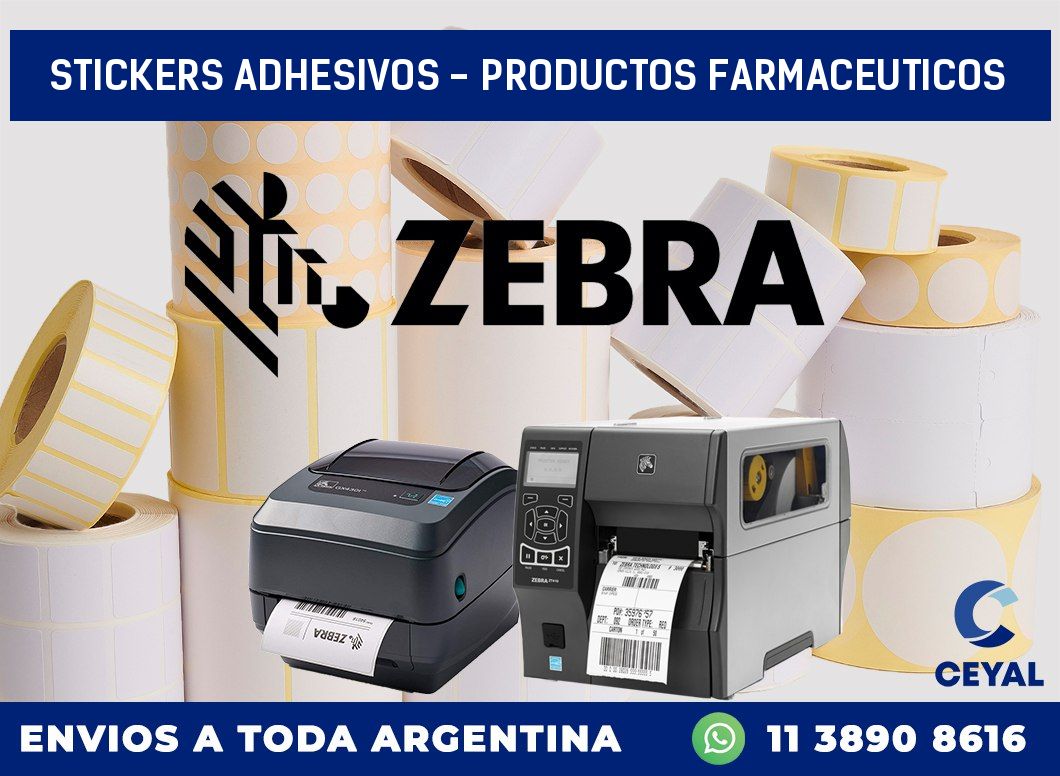 stickers adhesivos - productos farmaceuticos