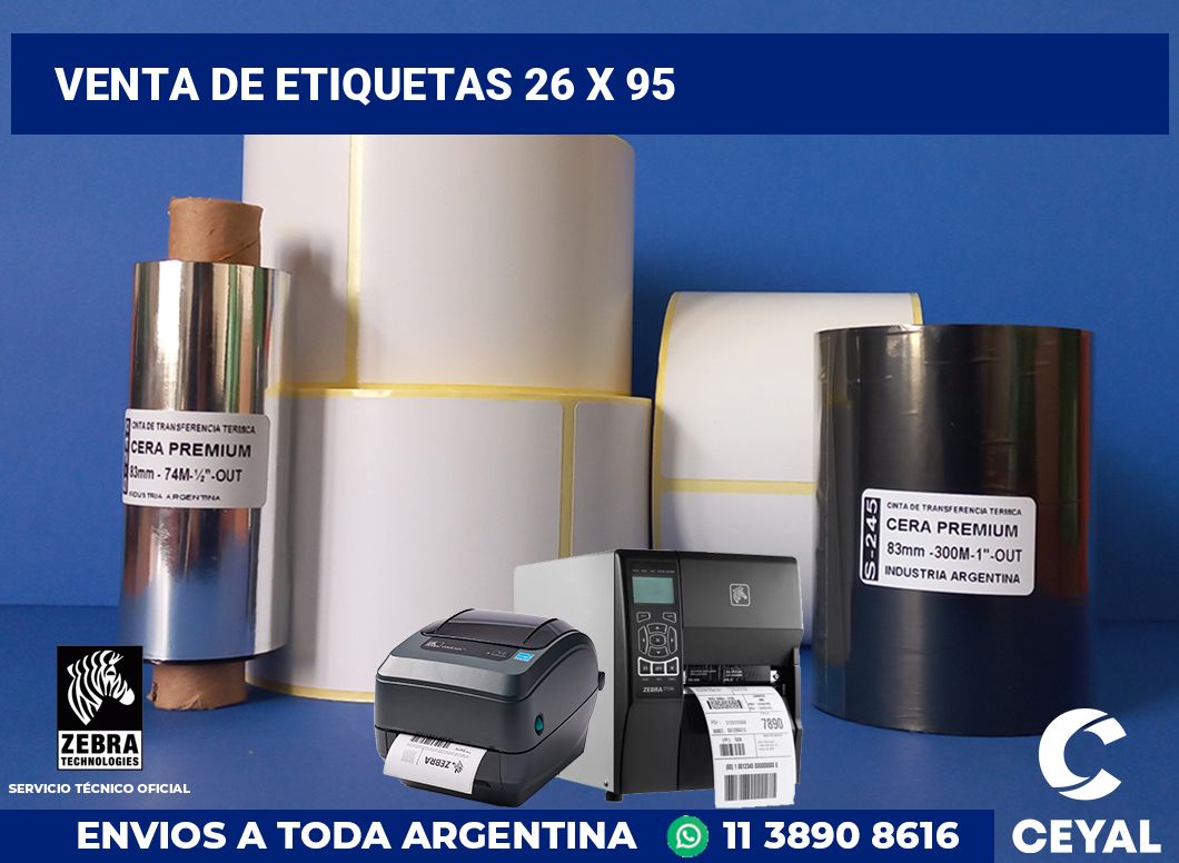 venta de etiquetas 26 x 95