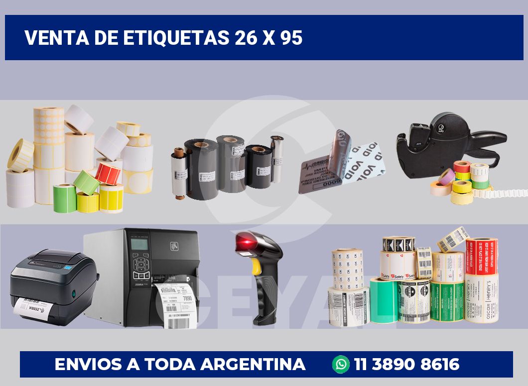 venta de etiquetas 26 x 95