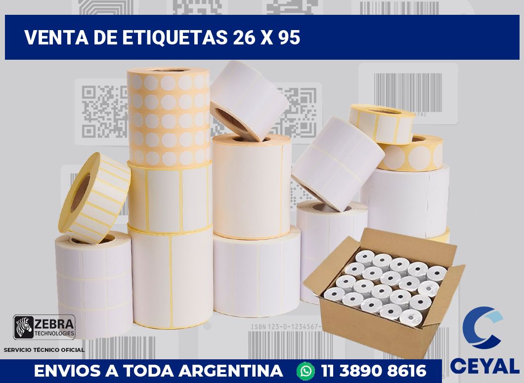 venta de etiquetas 26 x 95