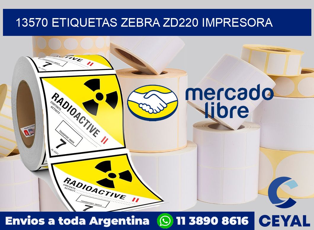 13570 etiquetas Zebra zd220 impresora