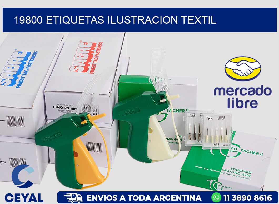 19800 etiquetas ilustracion textil