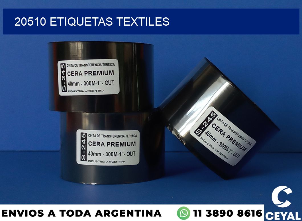 20510 etiquetas textiles