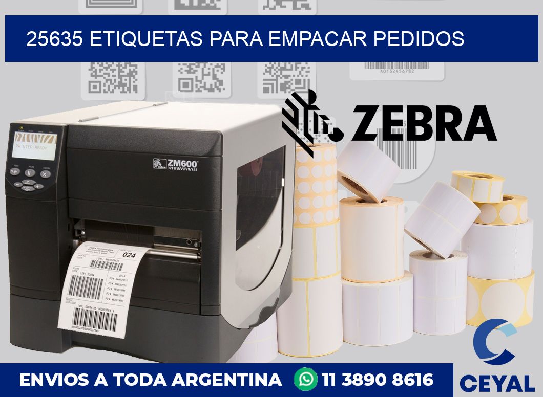 25635 etiquetas para empacar pedidos