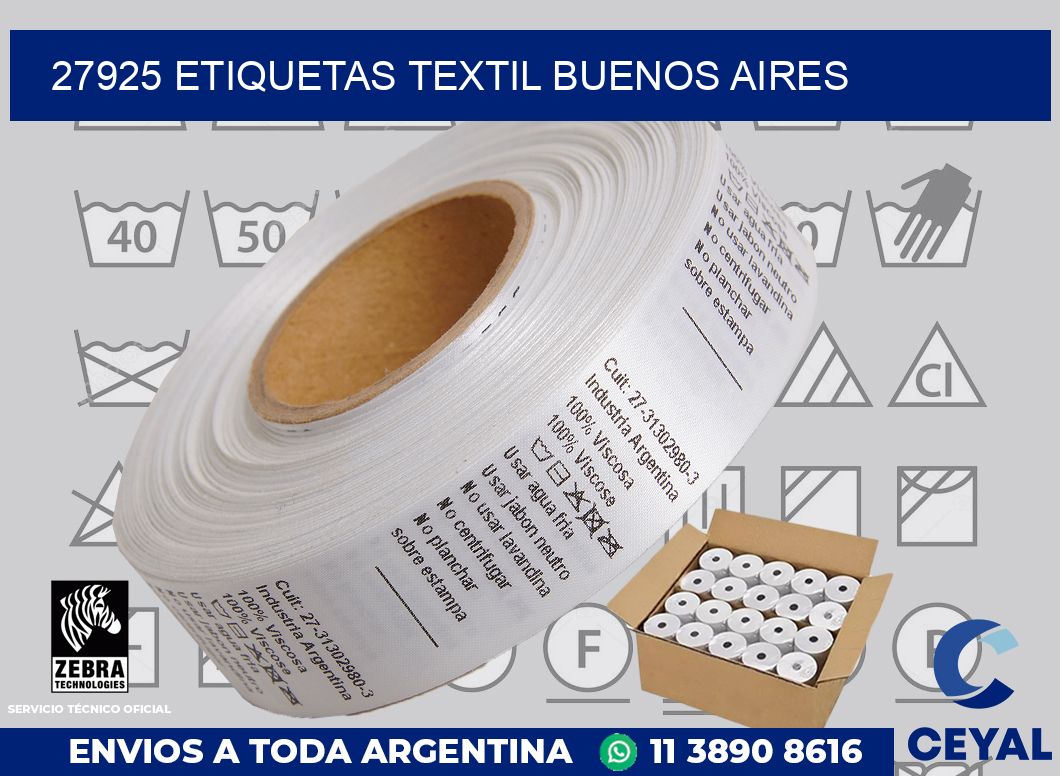 27925 etiquetas textil buenos aires