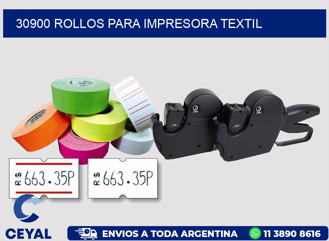 30900 rollos para impresora textil