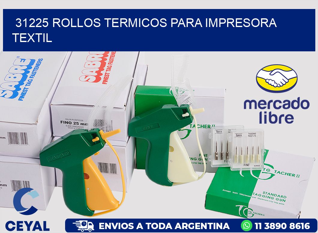 31225 rollos termicos para impresora textil