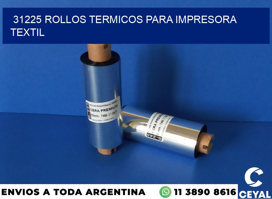 31225 rollos termicos para impresora textil