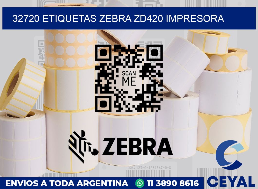 32720 etiquetas Zebra zd420 impresora