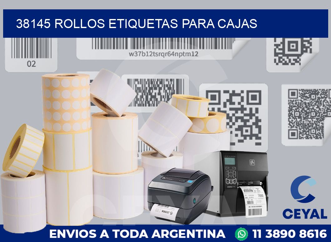 38145 Rollos etiquetas para cajas