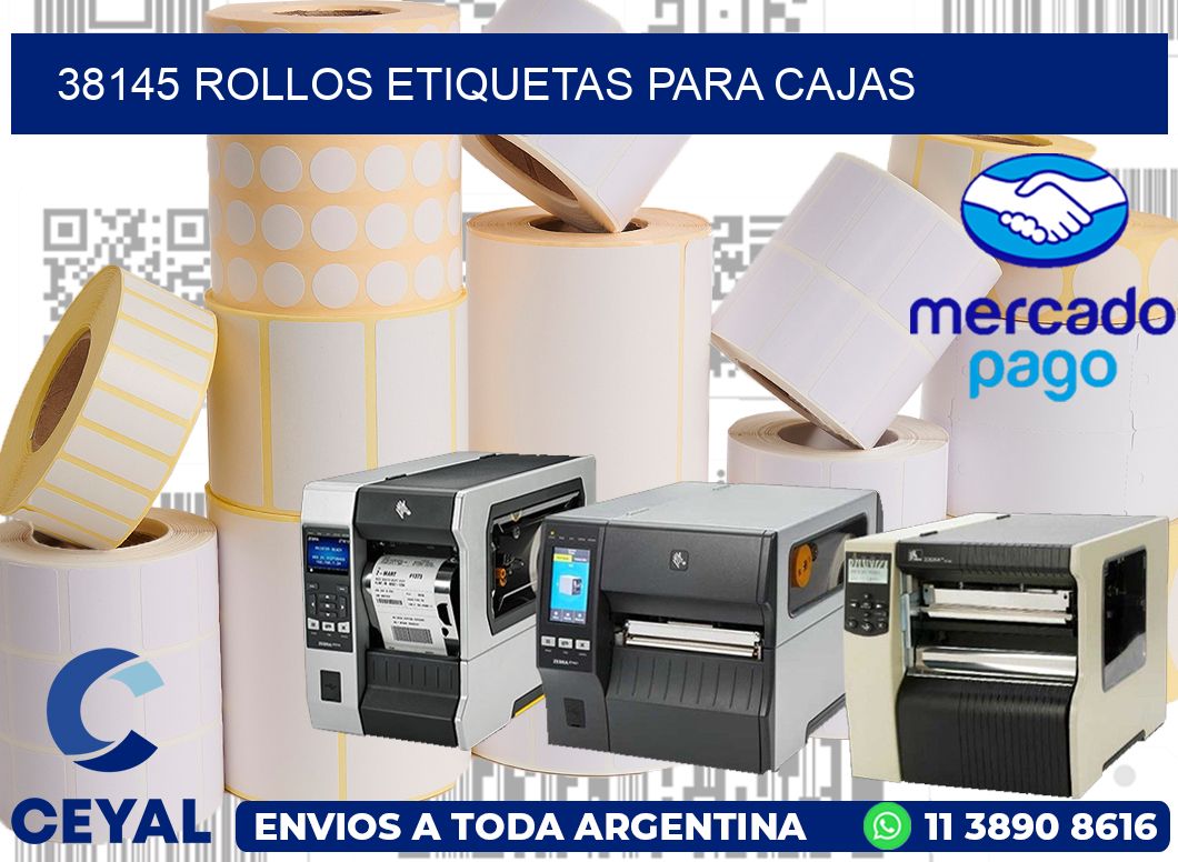 38145 Rollos etiquetas para cajas