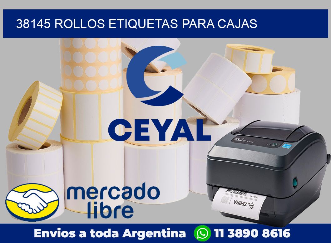 38145 Rollos etiquetas para cajas