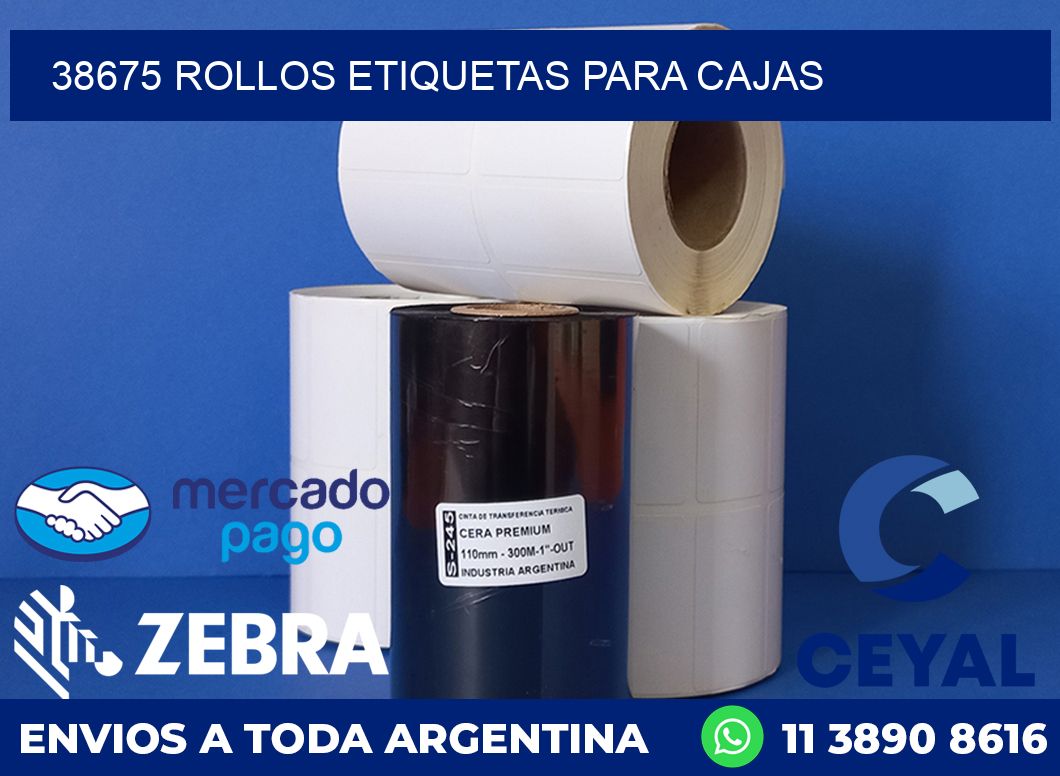 38675 rollos etiquetas para cajas