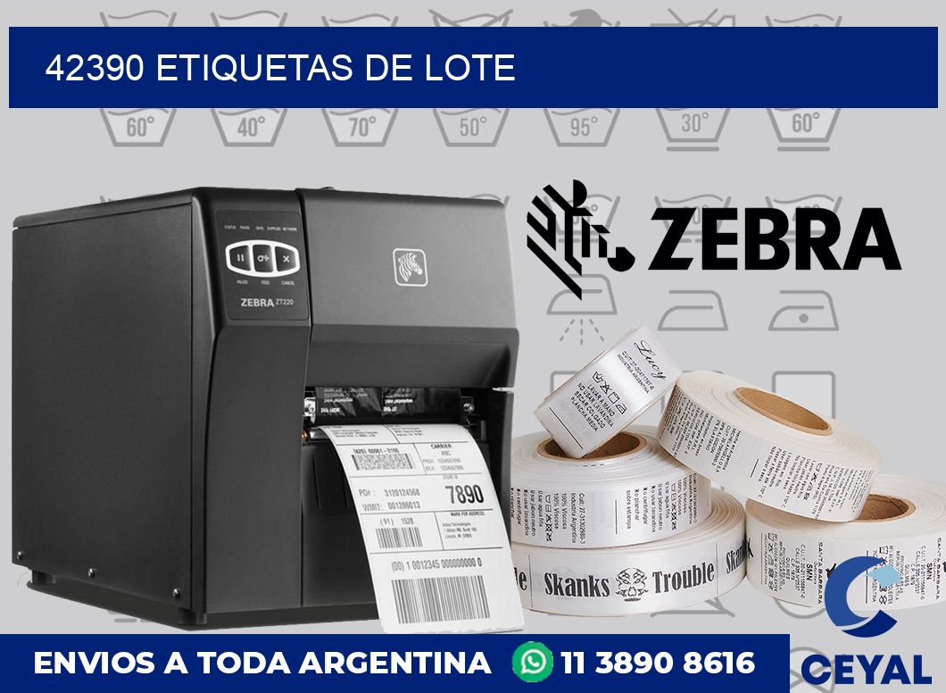 42390 Etiquetas de lote