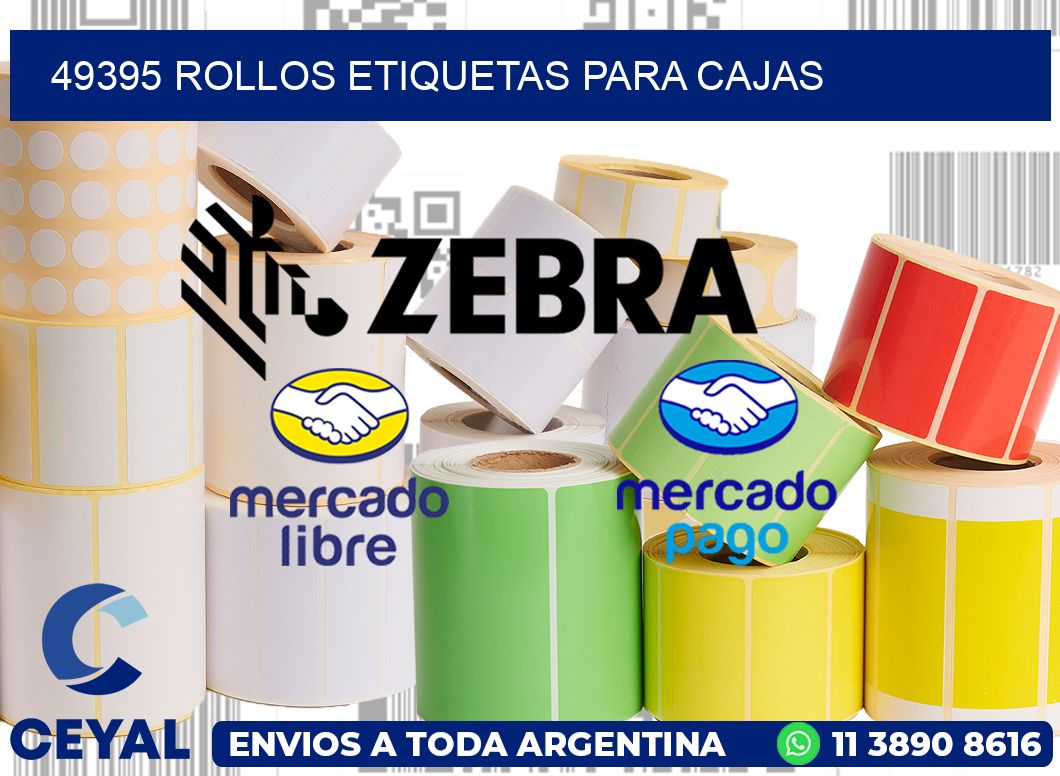 49395 Rollos etiquetas para cajas