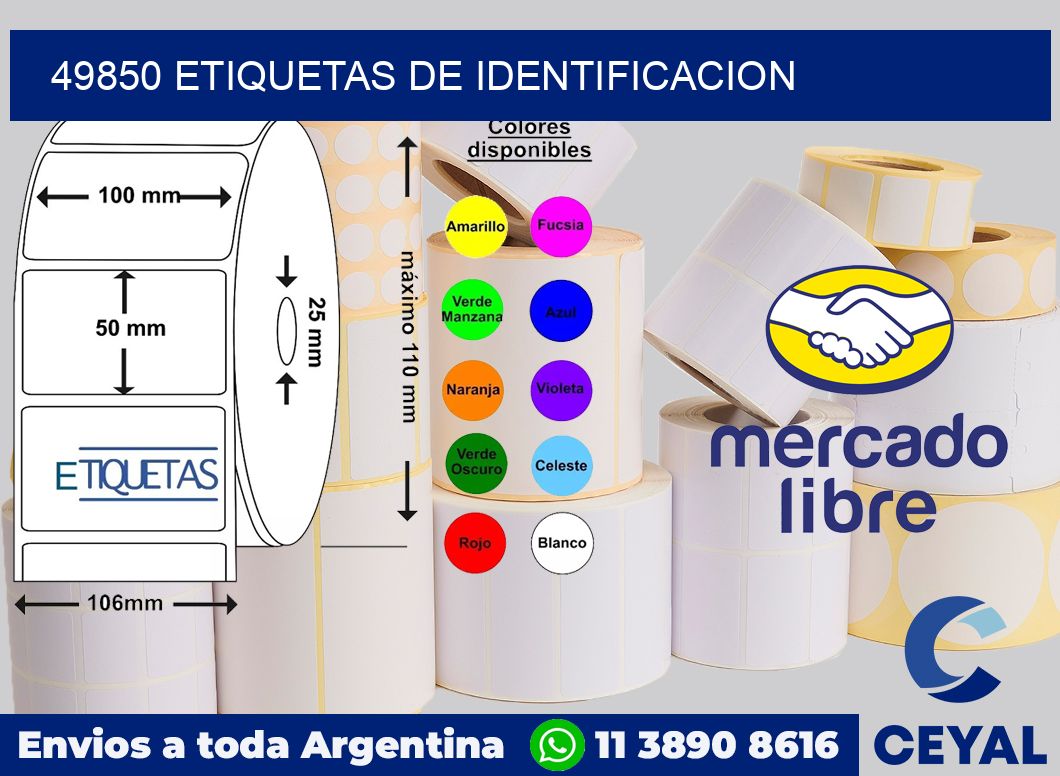 49850 Etiquetas de identificacion