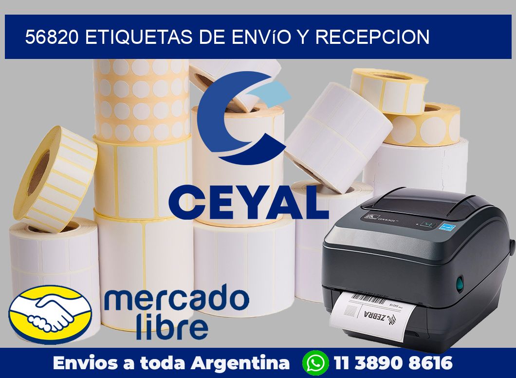 56820 Etiquetas de envío y recepcion