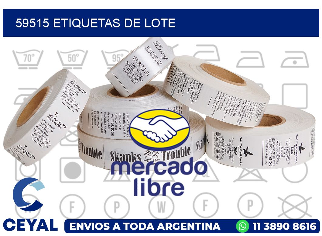 59515 Etiquetas de lote