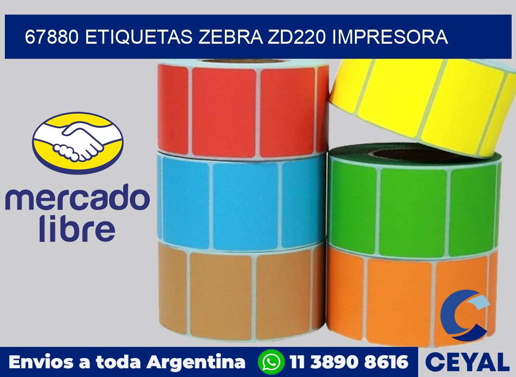 67880 etiquetas Zebra zd220 impresora