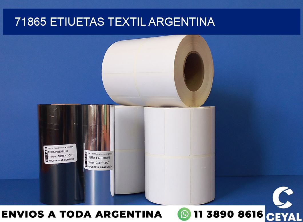 71865 etiuetas textil argentina