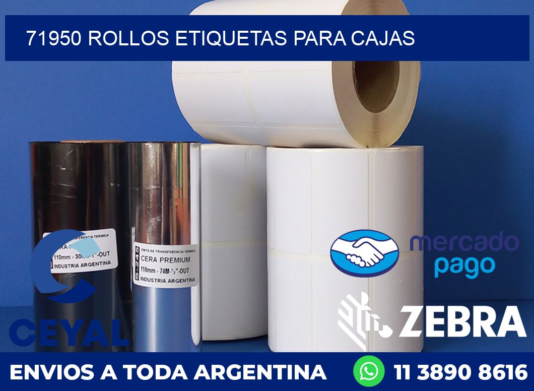 71950 rollos etiquetas para cajas