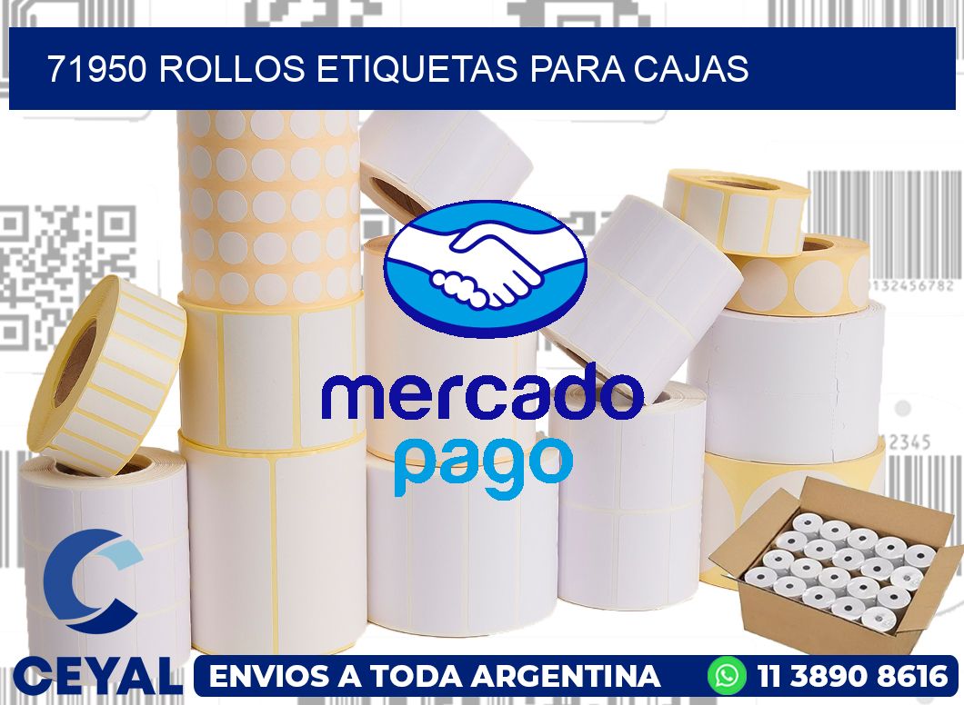 71950 rollos etiquetas para cajas