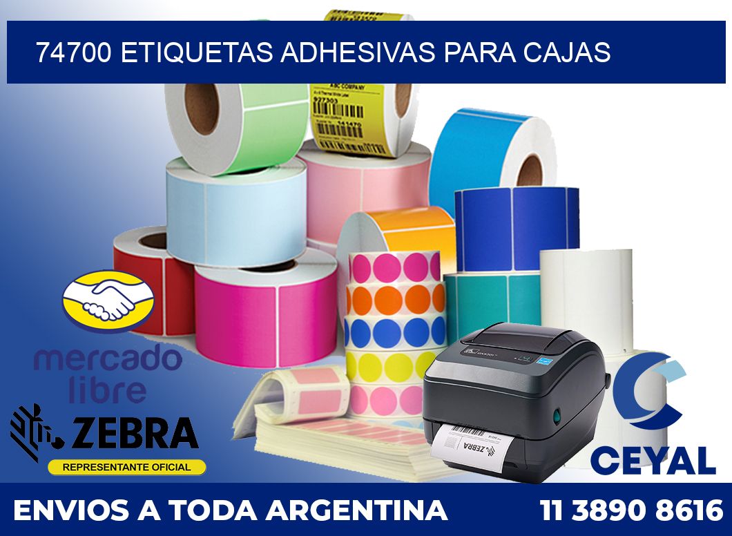 74700 etiquetas adhesivas para cajas