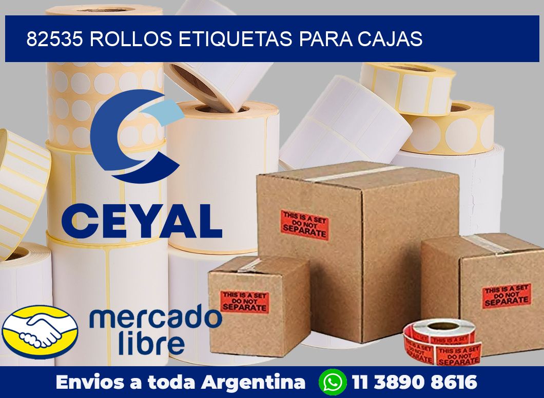 82535 Rollos etiquetas para cajas