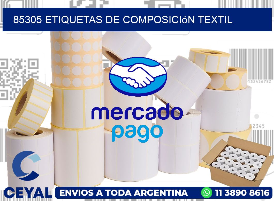 85305 Etiquetas de composición textil