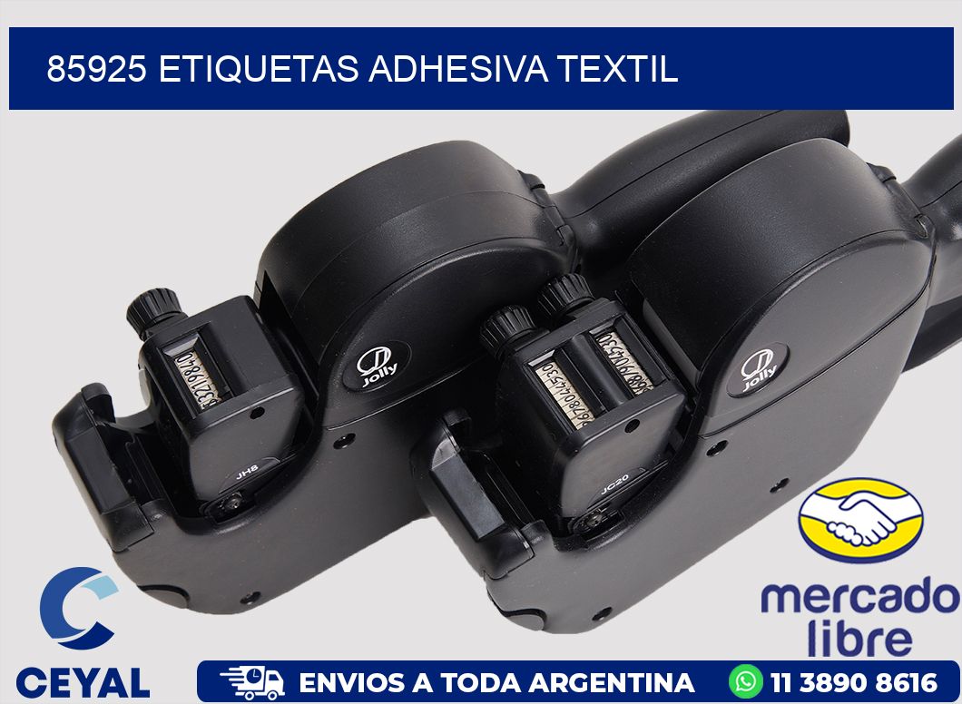 85925 etiquetas adhesiva textil