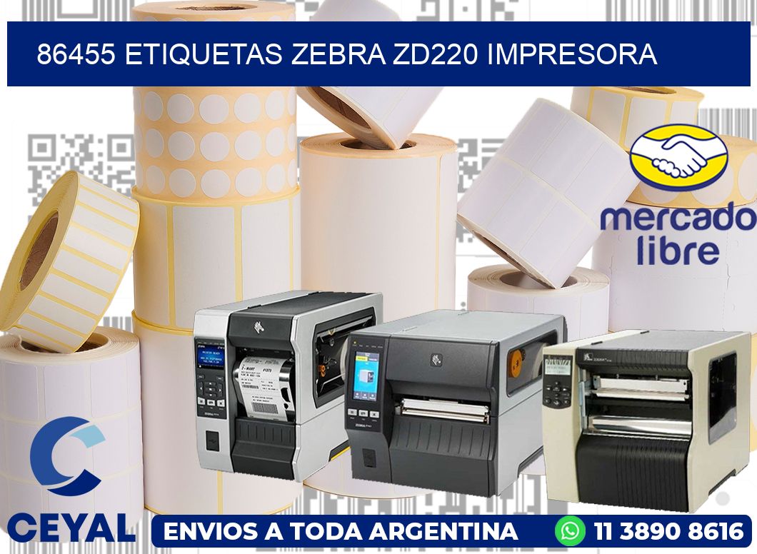 86455 etiquetas Zebra zd220 impresora