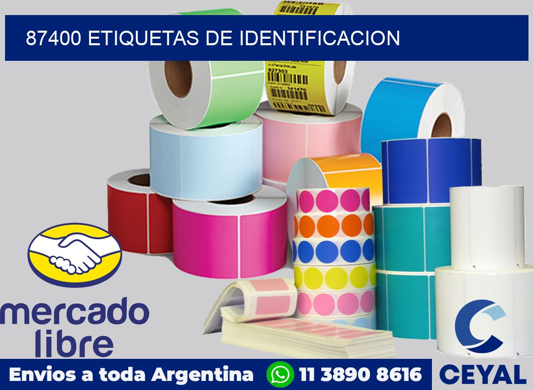 87400 Etiquetas de identificacion