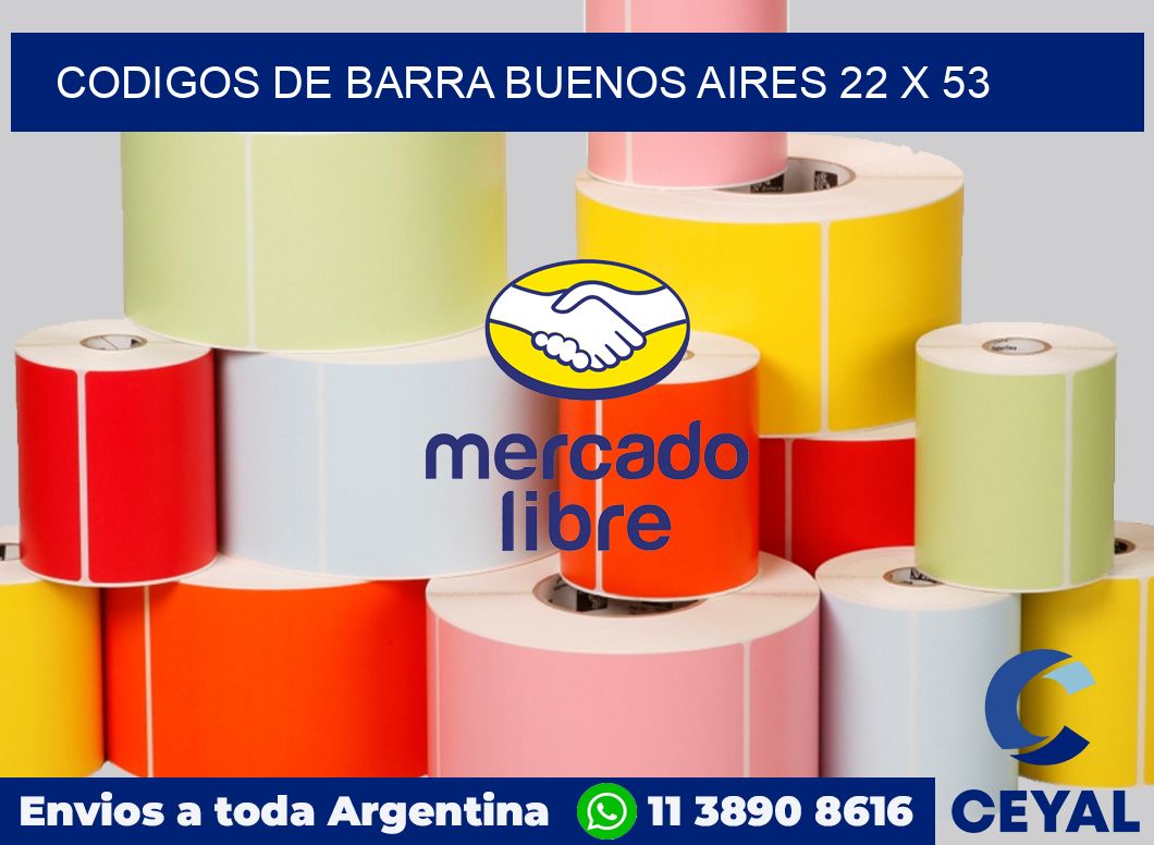 Codigos de barra Buenos Aires 22 x 53