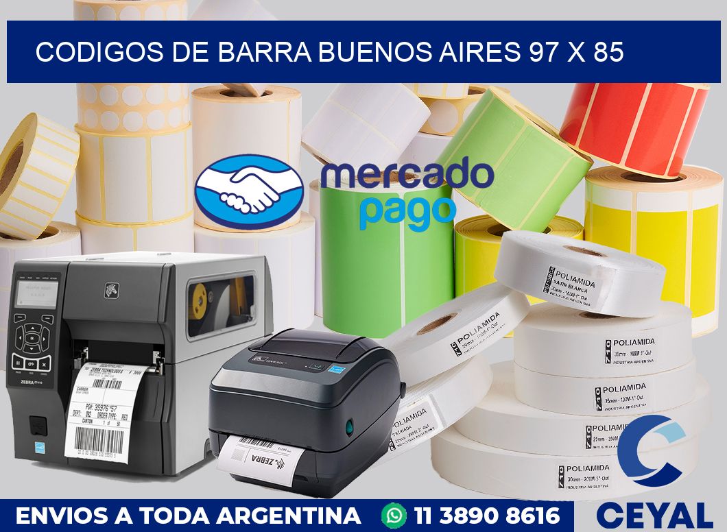 Codigos de barra Buenos Aires 97 x 85